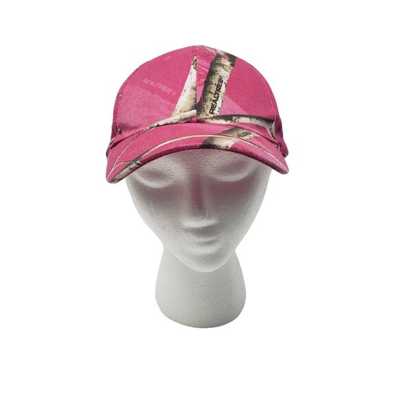 RealTree Pink Camo Kati One Size Fits All Adjustable Flex Strap Strap Hat - Picture 1 of 6